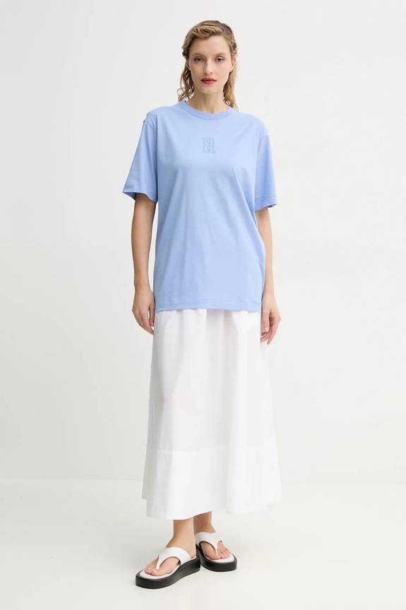 By Malene Birger gonna in cotone PHEOBES 102064 bianco SS25