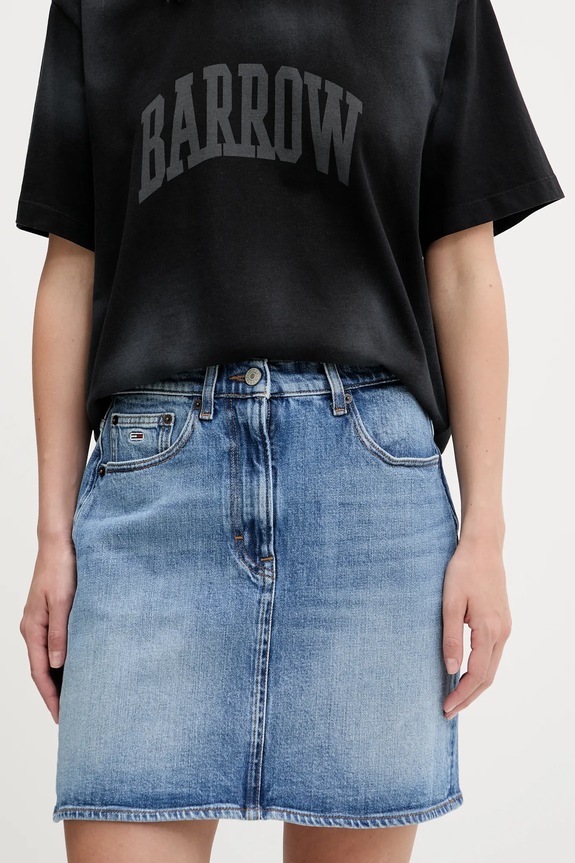 Džínová sukně Tommy Jeans mini modrá DW0DW20136