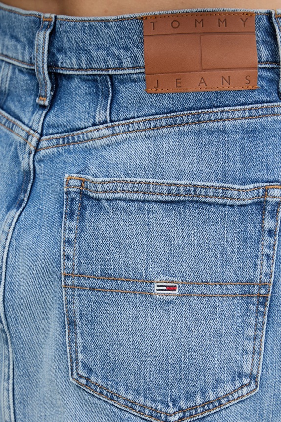 Džínová sukně Tommy Jeans modrá DW0DW20136
