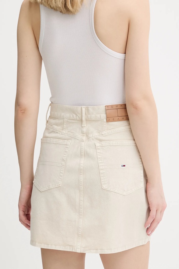 Oblečenie Rifľová sukňa Tommy Jeans DW0DW20607 béžová