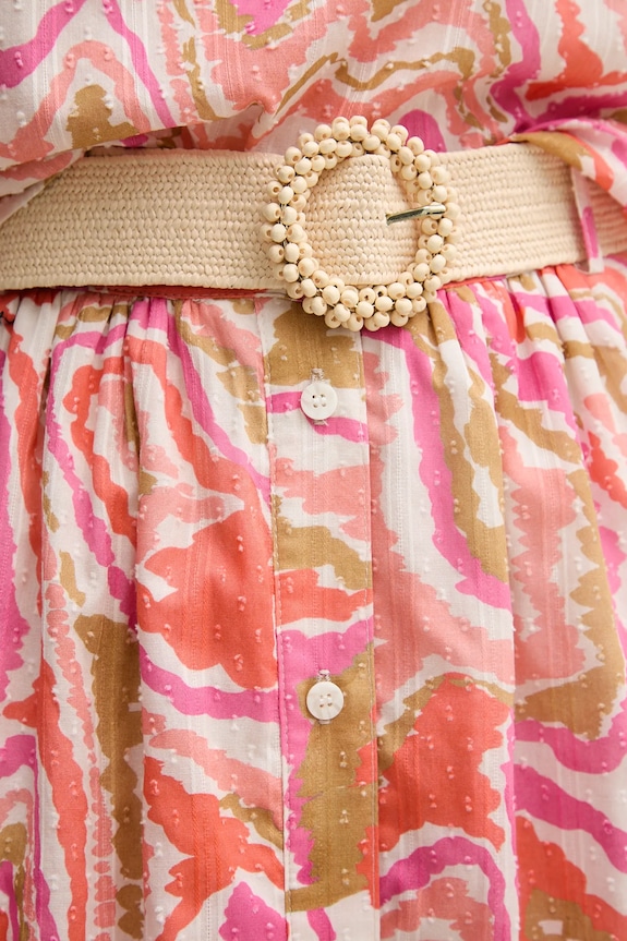 Βαμβακερή φούστα La Petite Française JULIETTE ροζ PFJULIETTE