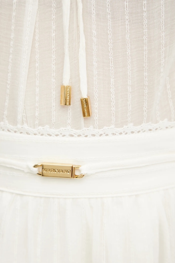 Bavlněná sukně Marciano by Guess ELSA 5GGD34.7317A béžová