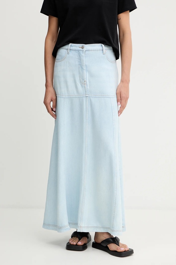 MUNTHE fustă jeans TUXYA uni albastru 251121425110