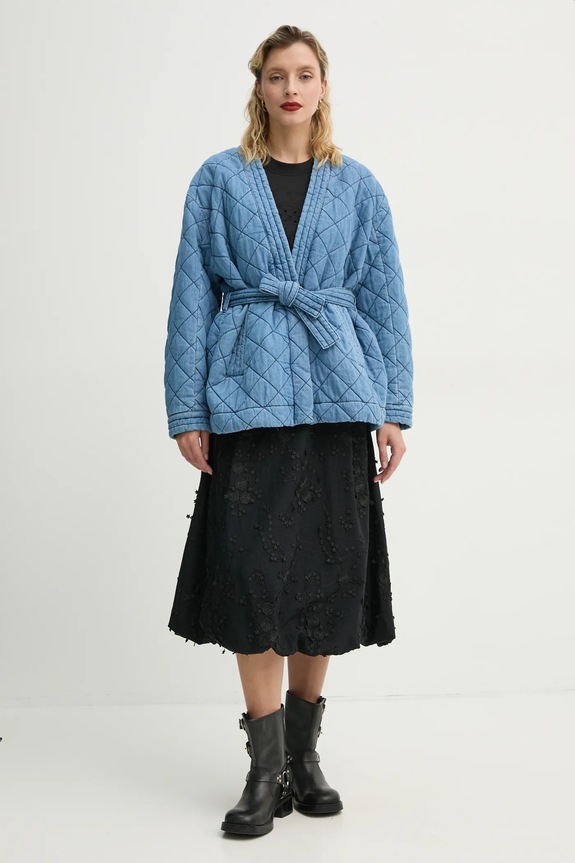 Βαμβακερή φούστα MUNTHE FIAMMA 251122225125 μαύρο SS25