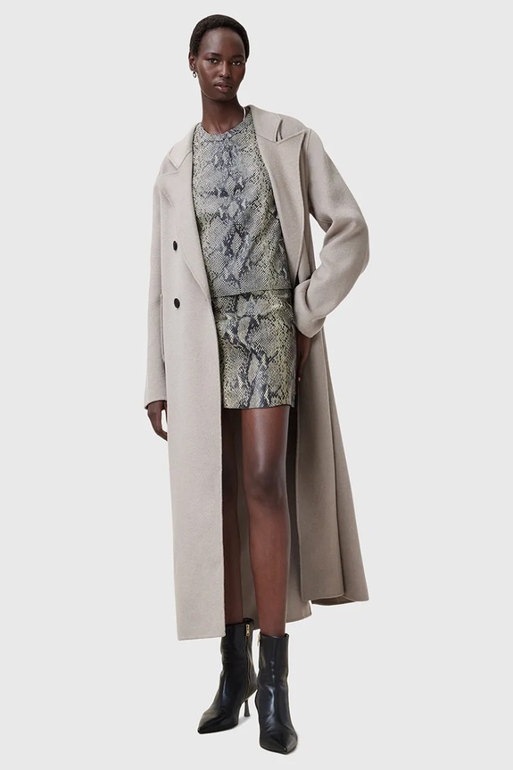AllSaints fusta de piele RENAI W007RC