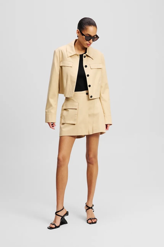 Sukňa Karl Lagerfeld béžová A2W12019