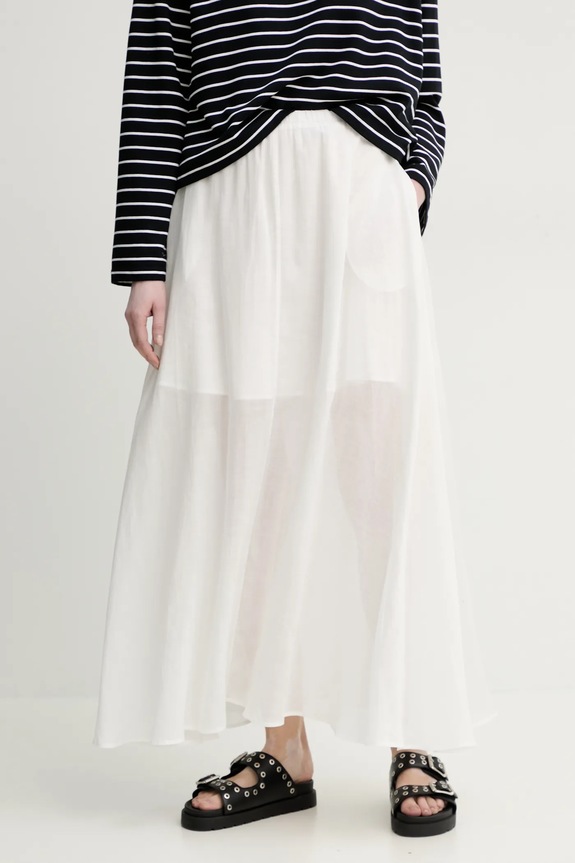 ISABELLE BLANCHE gonna di lino maxi bianco IS25SS.G093.T019