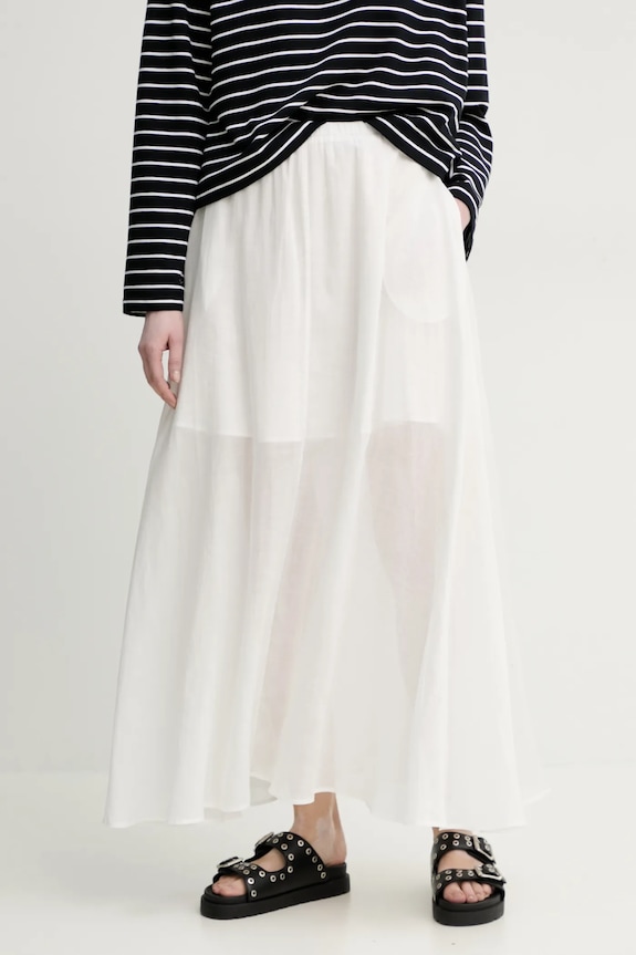 ISABELLE BLANCHE gonna di lino maxi bianco IS25SS.G093.T019