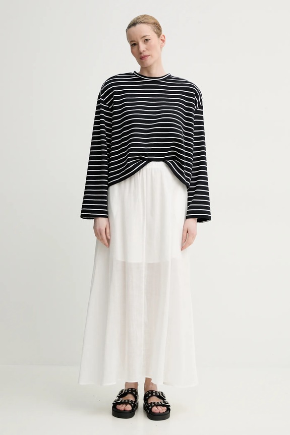 ISABELLE BLANCHE gonna di lino IS25SS.G093.T019 bianco SS25