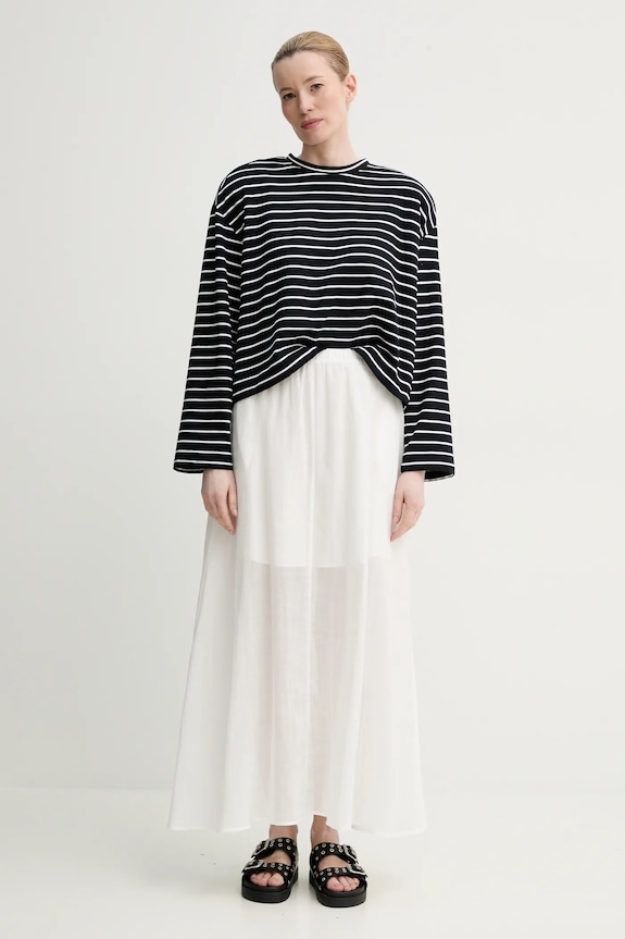 ISABELLE BLANCHE gonna di lino IS25SS.G093.T019 bianco SS25