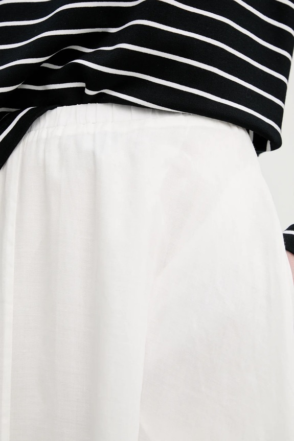 ISABELLE BLANCHE gonna di lino bianco IS25SS.G093.T019