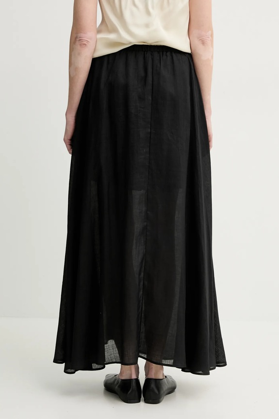 Ρούχα Λινή φούστα ISABELLE BLANCHE IS25SS.G093.T019 μαύρο