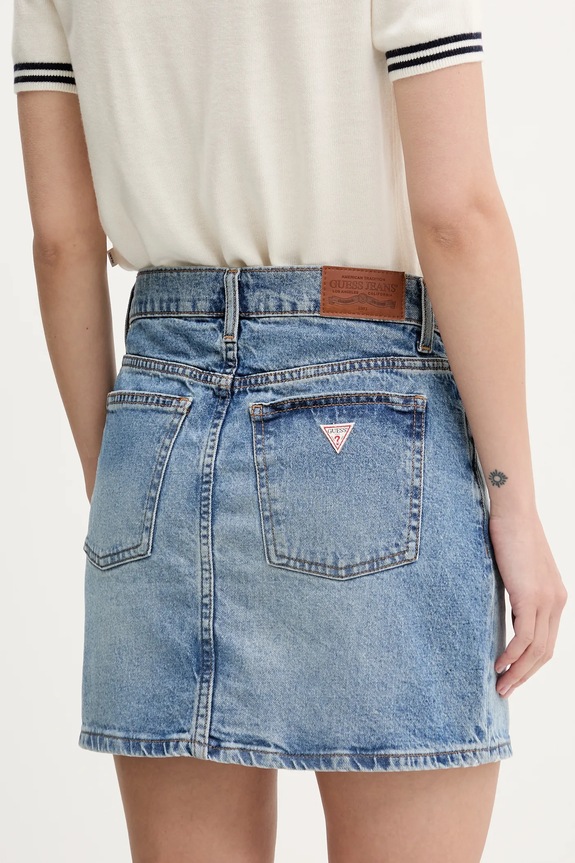 Ρούχα Τζιν φούστα Guess Jeans W5GD0Q.D5M4A μπλε