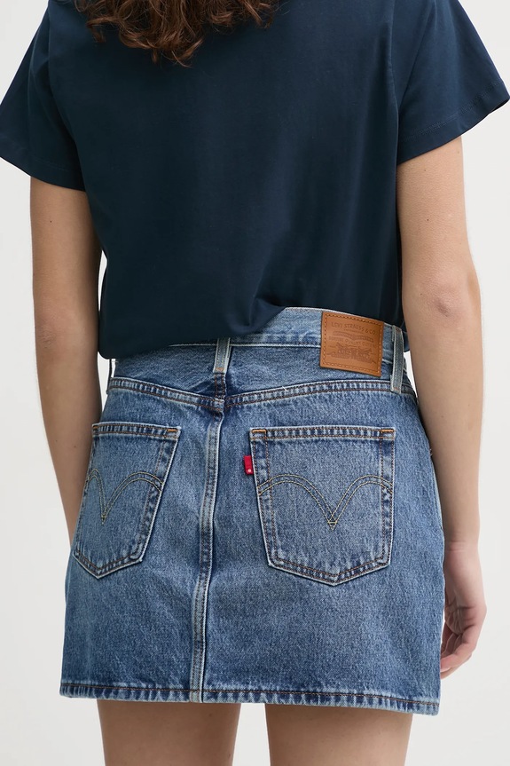 Abbigliamento Levi's gonna ICON SKIRT WESTERN YOKE 001VJ blu