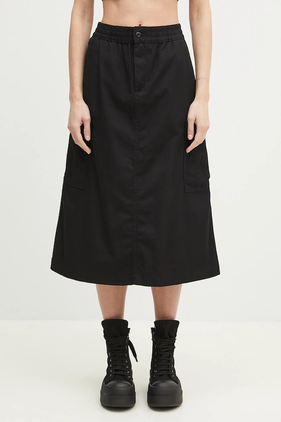 Pamučna suknja Carhartt WIP Jet Cargo Skirt pamuk crna I033148.8902