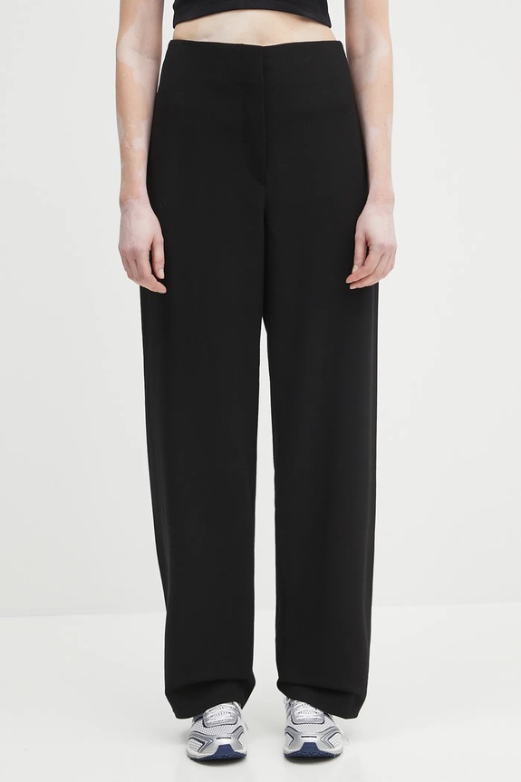 Sportmax pantaloni Adelchi1234 tessuto elasticizzato nero 2512131013600