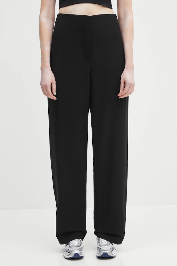 Sportmax pantaloni Adelchi1234 tessuto elasticizzato nero 2512131013600