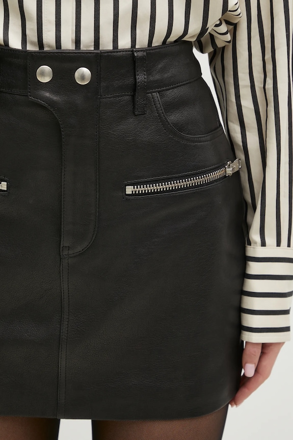 Anine Bing spódnica Steel Skirt czarny A.04.10752