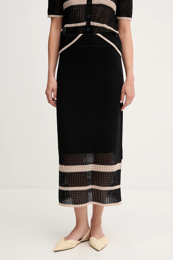 Joseph Ribkoff fustă cu modele negru 252923
