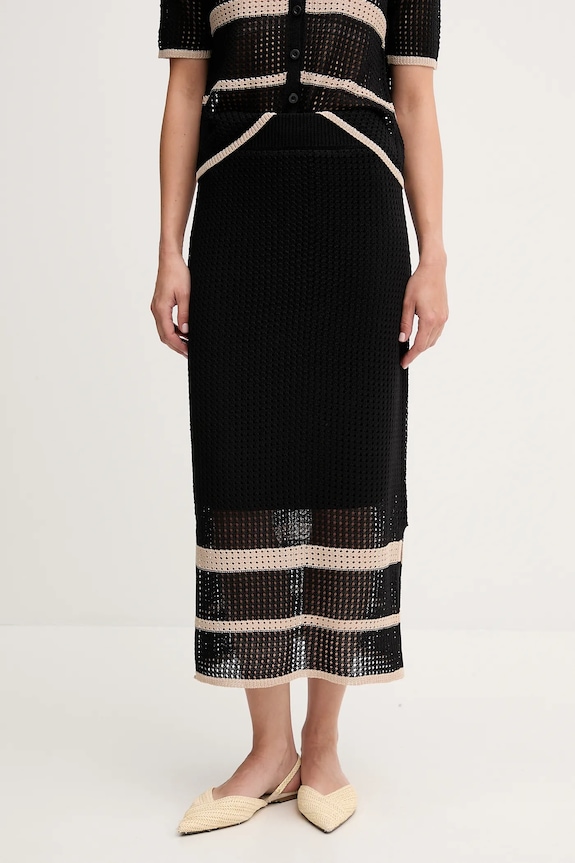 Joseph Ribkoff fustă cu modele negru 252923