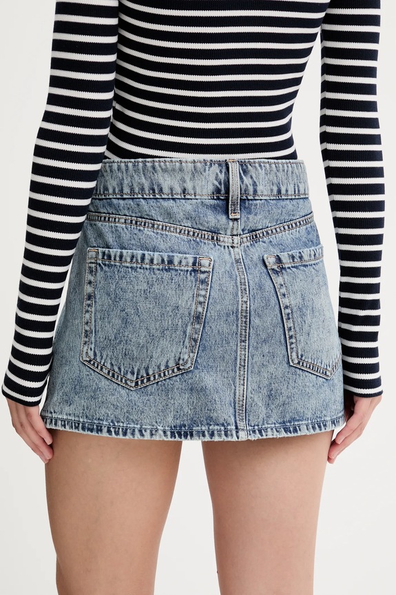 Oblečenie Rifľová sukňa Hollister Co. KI343.5100.280 modrá