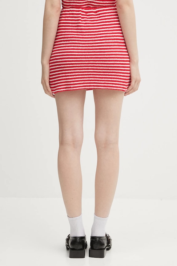 Îmbrăcăminte Sporty & Rich fustă Serif Logo Striped Terry Aline SK017602300ST67 rosu