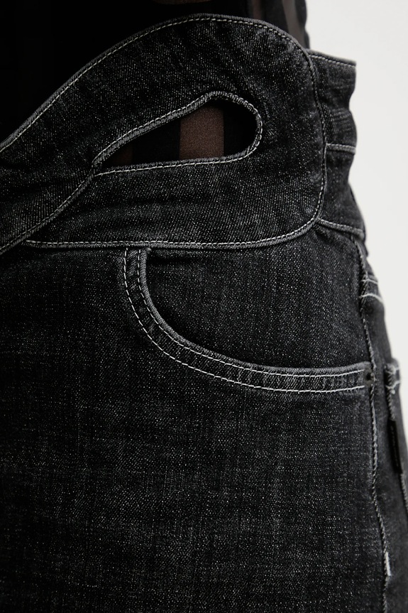 Ottolinger spódnica jeansowa Signature Wrap czarny 117.301217.01