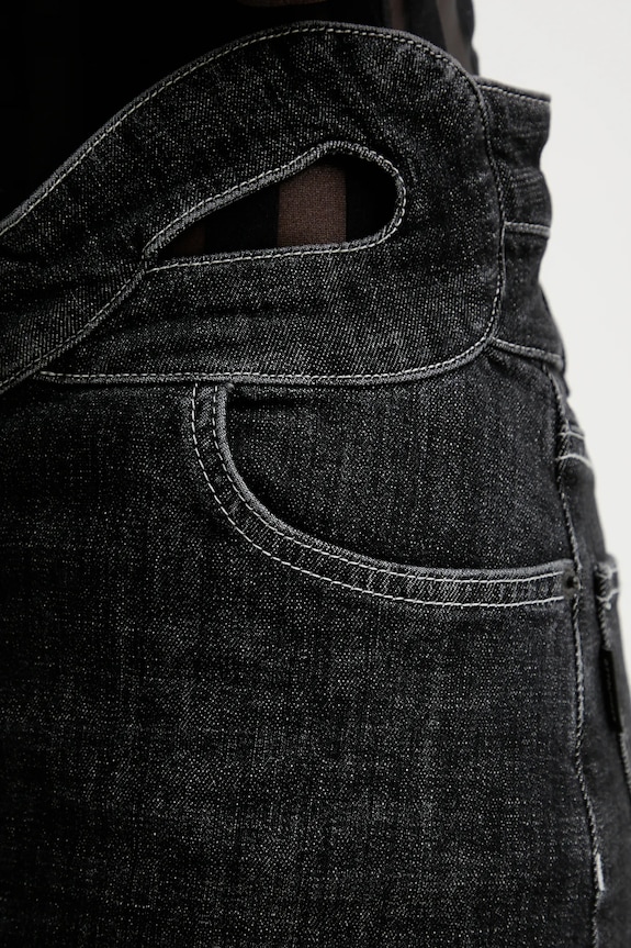 Ottolinger spódnica jeansowa Signature Wrap czarny 117.301217.01