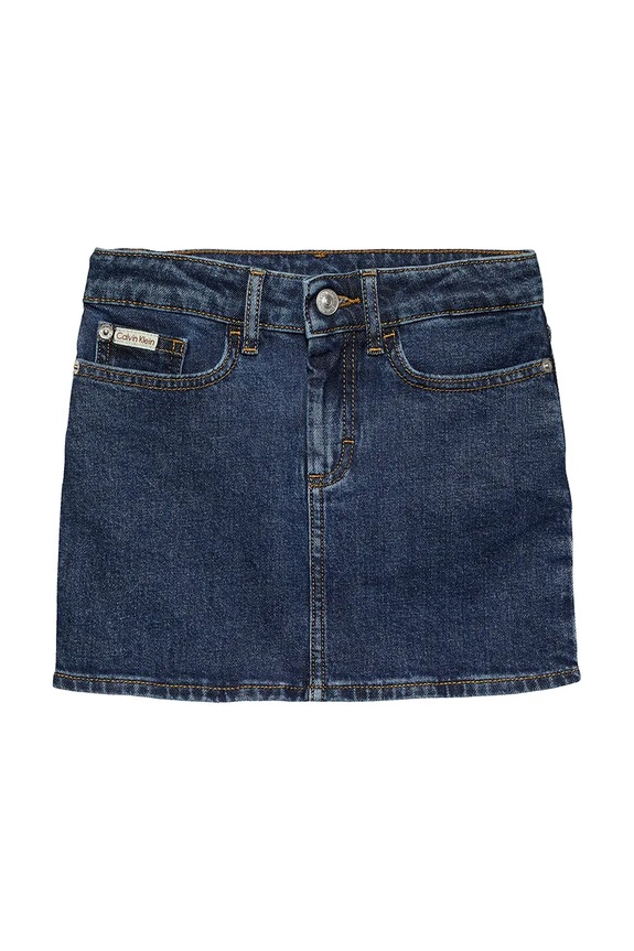 Παιδική τζιν φούστα Calvin Klein Jeans IG0IG02717.PPYA σκούρο μπλε SS25