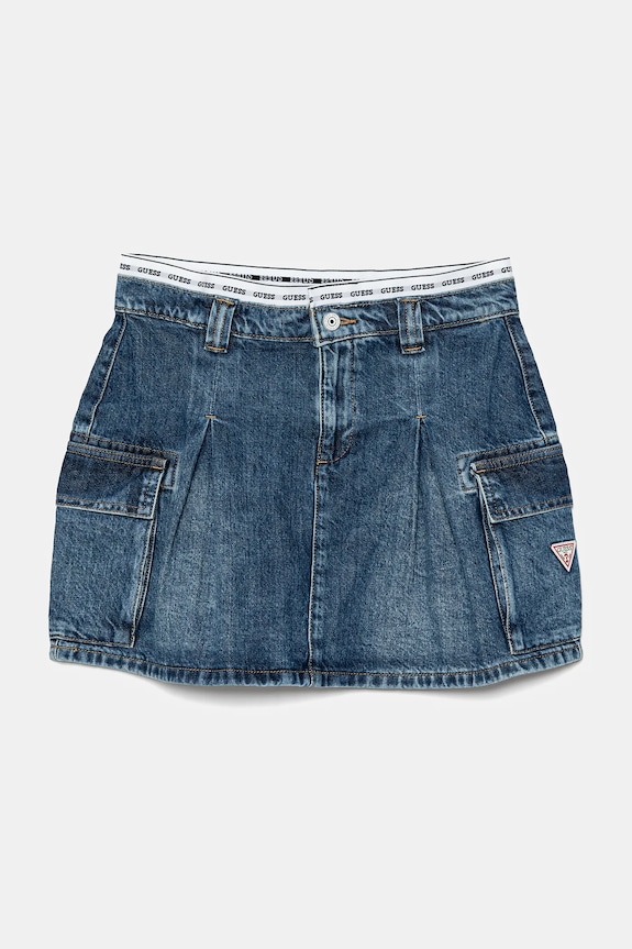 Otroško krilo iz jeansa Guess Mini mornarsko modra J5RD07.D45E0.PPYA