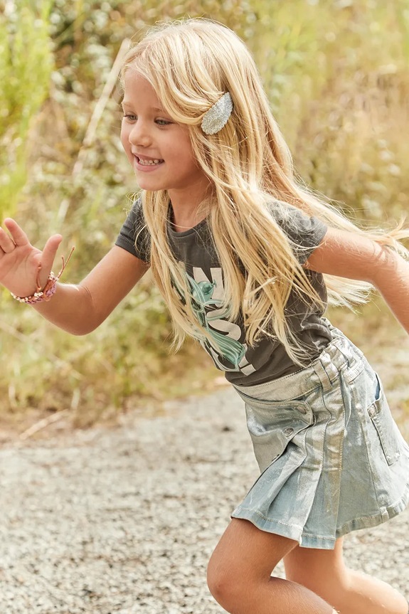 Mayoral spódnica jeansowa dziecięca bawełna niebieski 3902.6F.Mini.PPYA