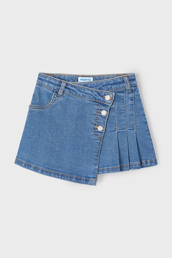 Mayoral fusta denim pentru copii 3902.6F.Mini.PPYA albastru SS25