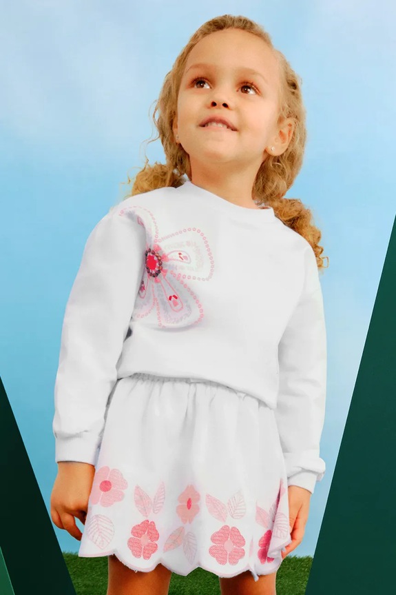 Dječja suknja s primjesom lana Mayoral mini bež 3903.6G.Mini.PPYA