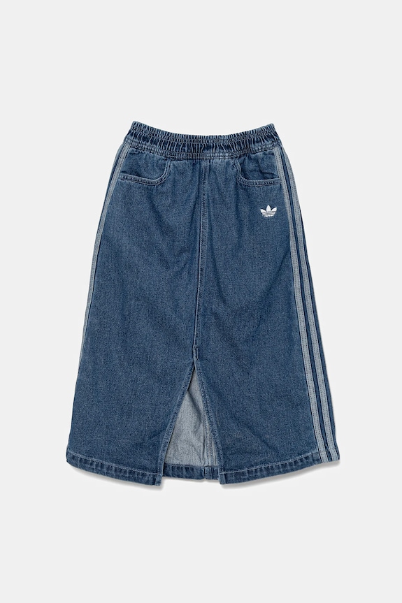 Dětská riflová sukně adidas Originals JC7879 modrá AW25