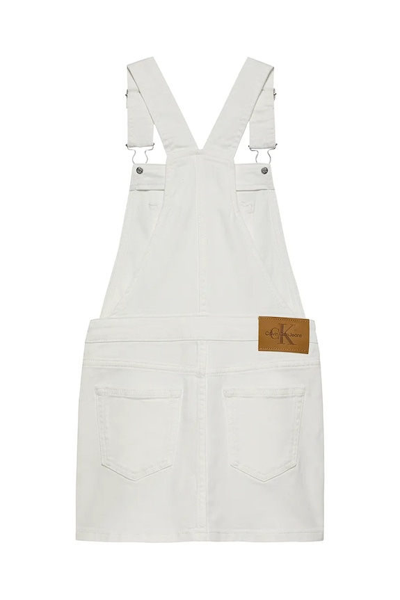 Dětská riflová sukně Calvin Klein Jeans IG0IG02904.PPYA bílá SS25