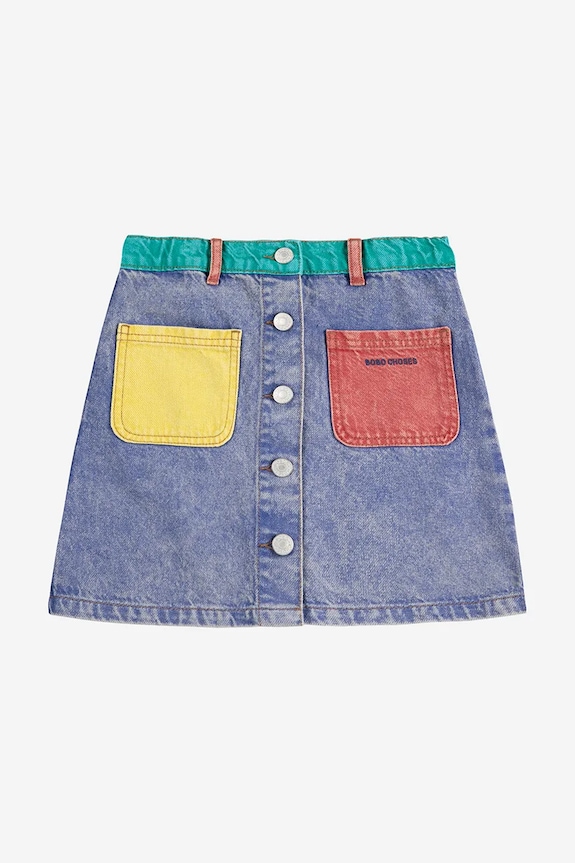 Bobo Choses spódnica jeansowa dziecięca 125AC072 niebieski SS25