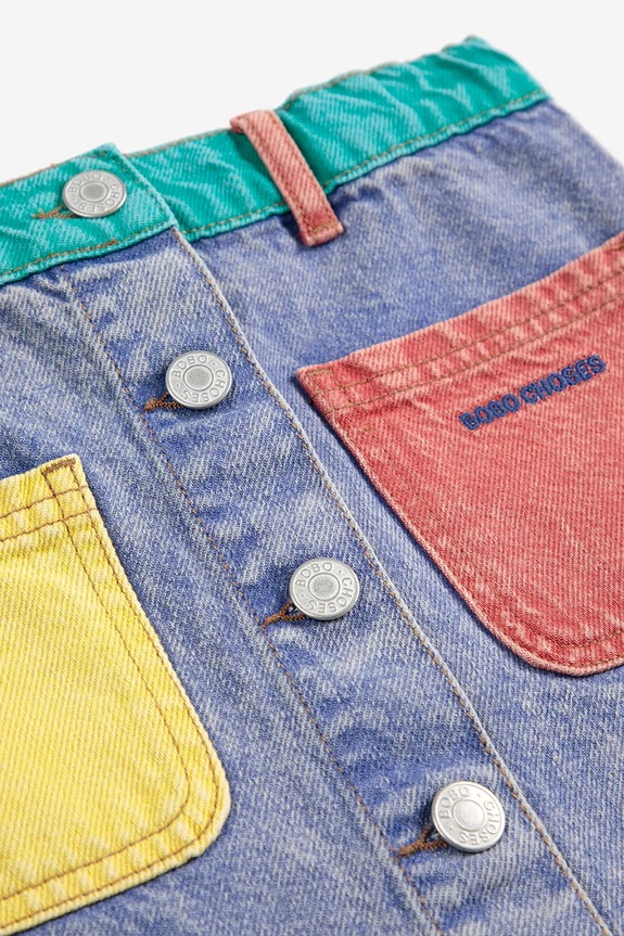 Bobo Choses spódnica jeansowa dziecięca niebieski 125AC072