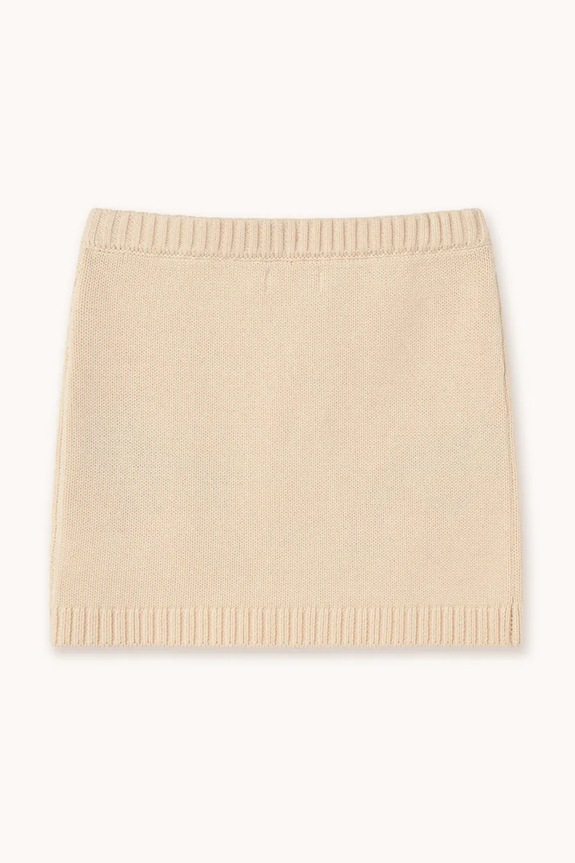 Fete Tinycottons fusta din bumbac pentru copii STRAWBERRIES SKIRT SS25.305 bej