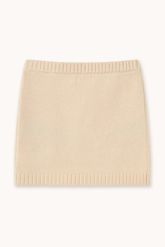 Fete Tinycottons fusta din bumbac pentru copii STRAWBERRIES SKIRT SS25.305 bej