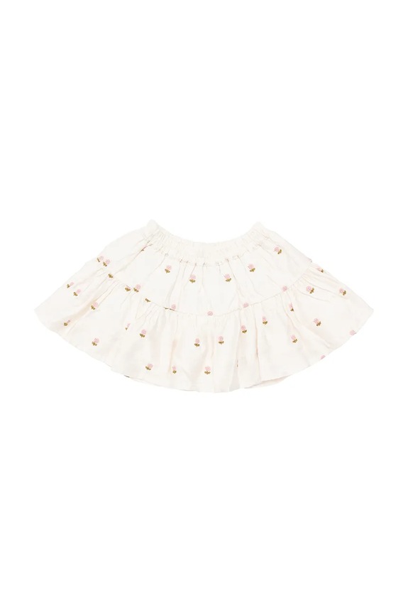 Donsje gyerek szoknya Lindie Skirt Roses 4096801 fehér SS25