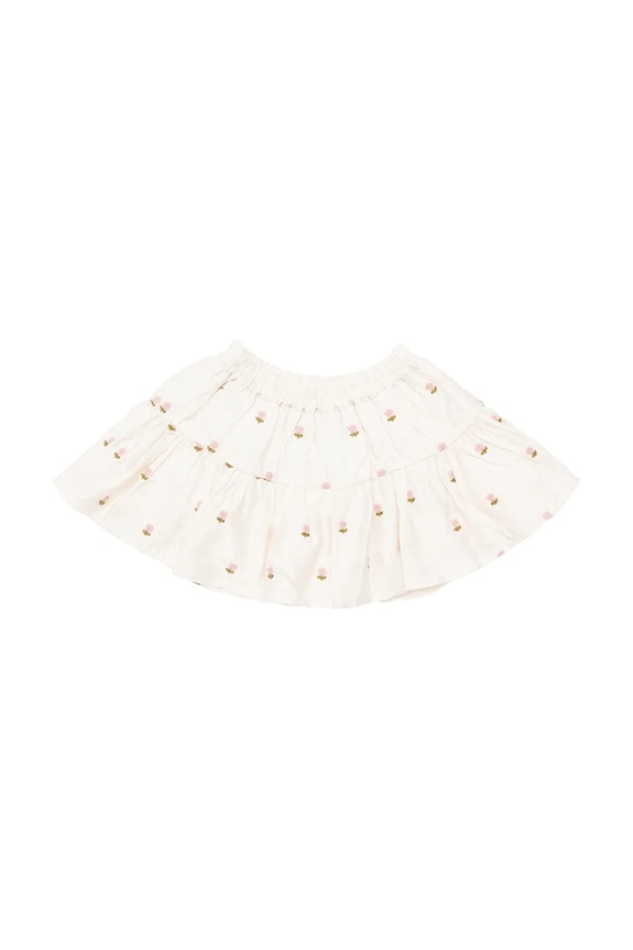Donsje gyerek szoknya Lindie Skirt Roses 4096801 fehér SS25