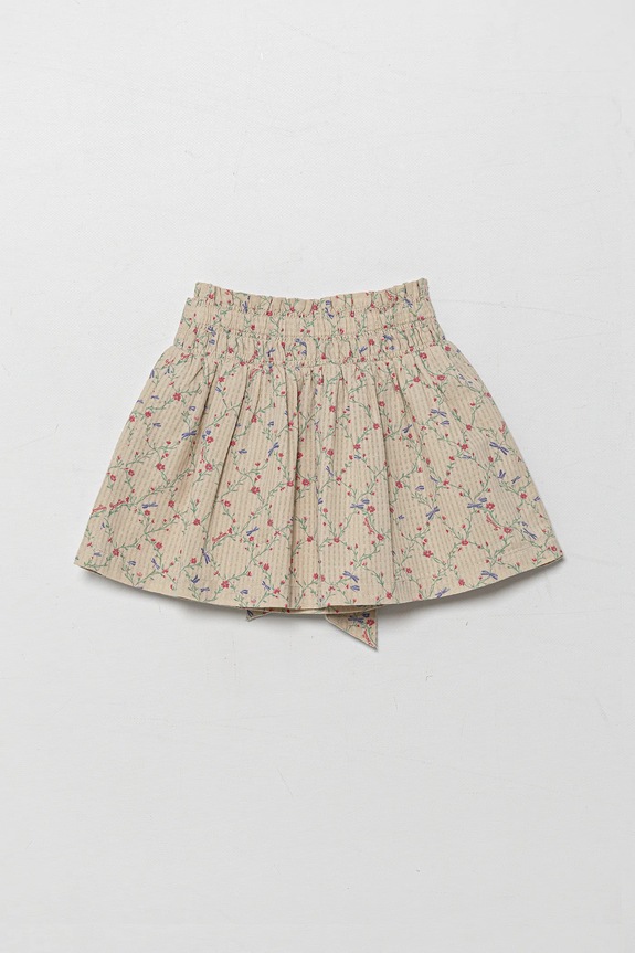 Παιδική βαμβακερή φούστα United Colors of Benetton 40VFG0013.P.Seasonal μπεζ SS25