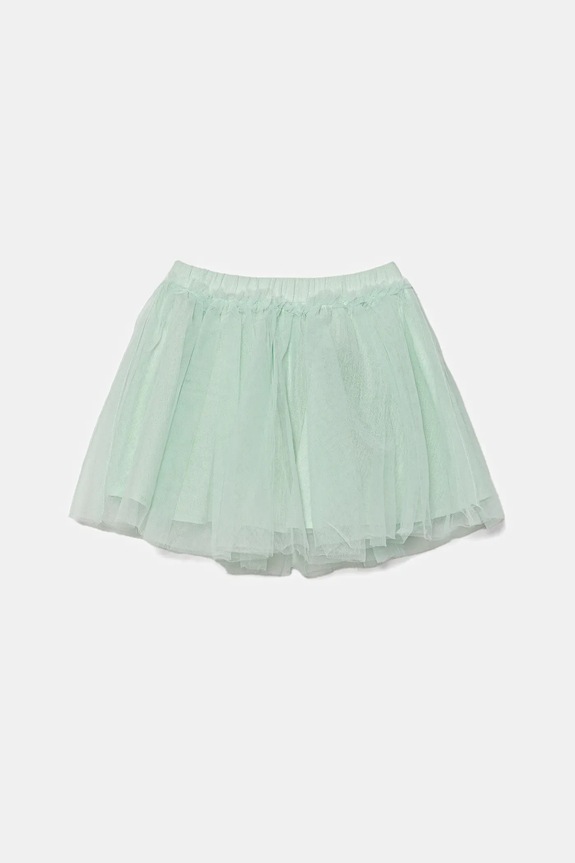Παιδική φούστα United Colors of Benetton μίνι πράσινο 4XTGG0011.P.Seasonal