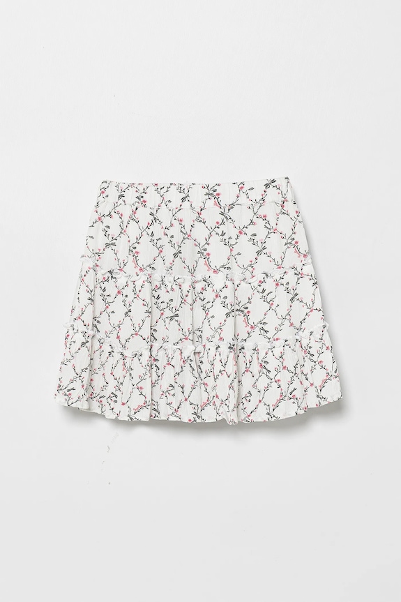 Παιδική φούστα United Colors of Benetton μίνι λευκό 4KEUC0027.G.Seasonal