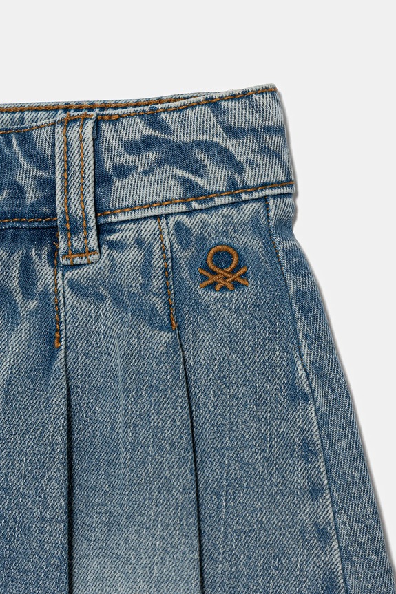 Djevojčice Dječja traper suknja United Colors of Benetton 4VJEC002F.G.Seasonal plava