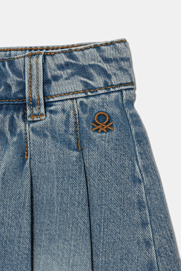 Djevojčice Dječja traper suknja United Colors of Benetton 4VJEC002F.G.Seasonal plava