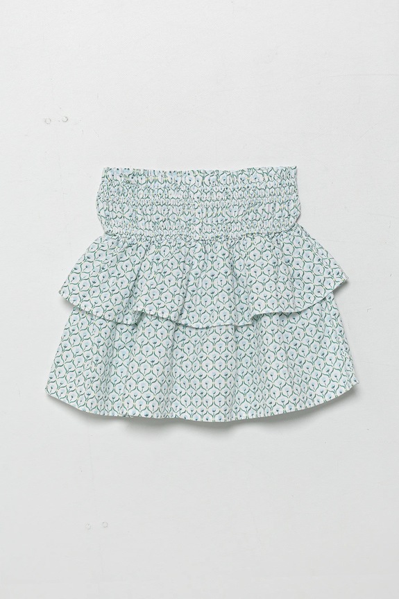 Dječja lanena suknja United Colors of Benetton Planet friendly plava 4Q1NC0023.G.Seasonal