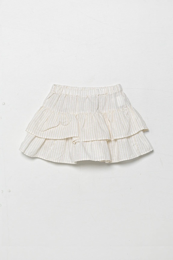 Παιδική λινή φούστα United Colors of Benetton 4Q1NG0010.P.Seasonal μπεζ SS25