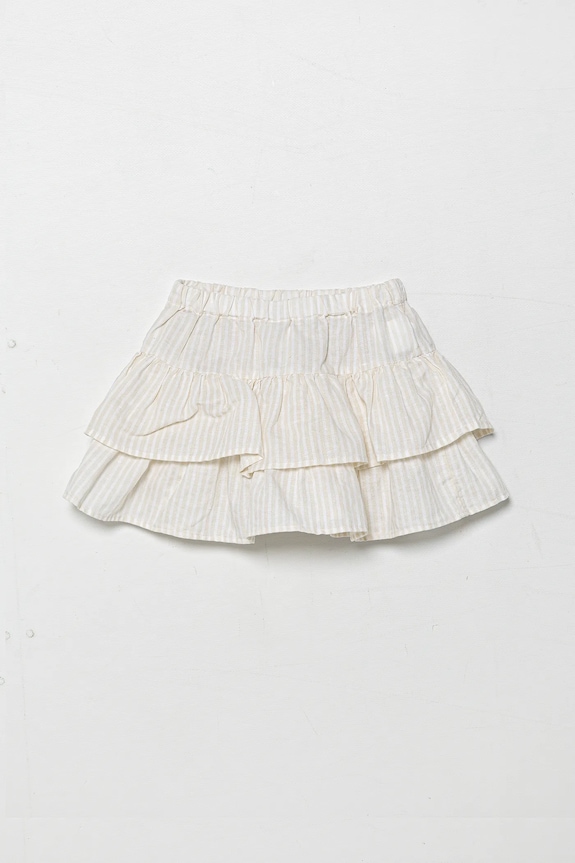 Παιδική λινή φούστα United Colors of Benetton 4Q1NG0010.P.Seasonal μπεζ SS25