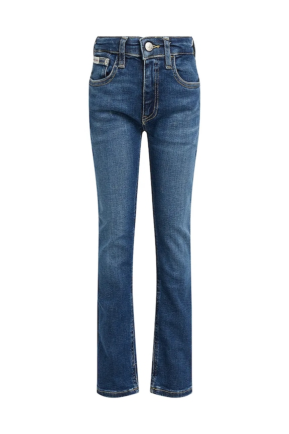 Calvin Klein Jeans jeansy dziecięce SLIM IB0IB02303.128.176.PPYA niebieski SS26
